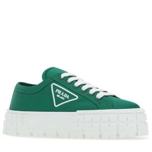 Prada Double Wheel Lace-Up Sneakers